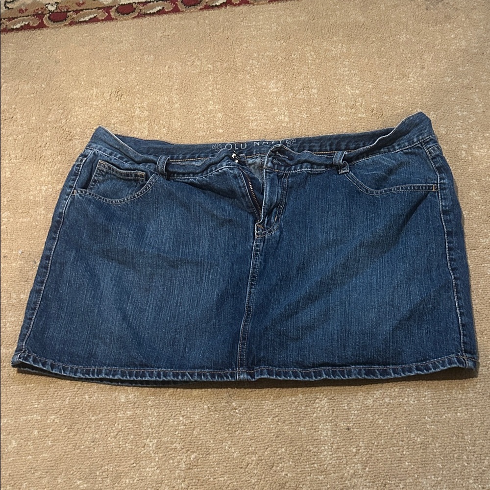 Old Navy Dark Blue Mini Skirt